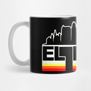 El Paso Skyline Vintage Retro Mug